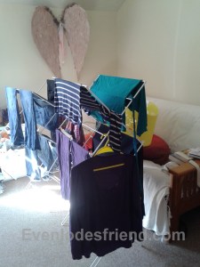 My study is the only place we can dry laundry in the winter months.