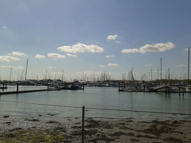 Sunshine on the Hamble River.
