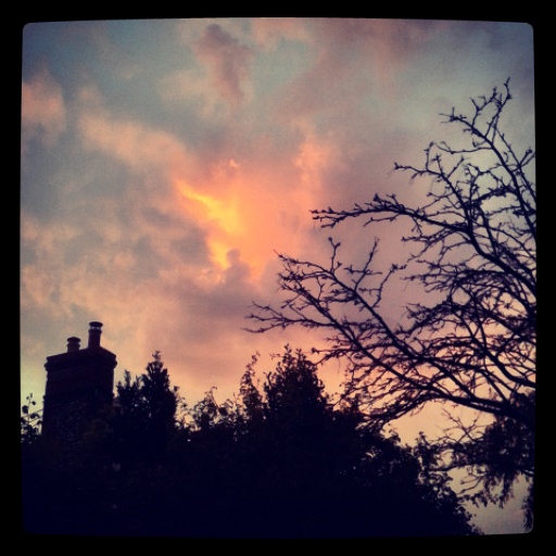 Gathering Storm at Sunset, Overstrand.