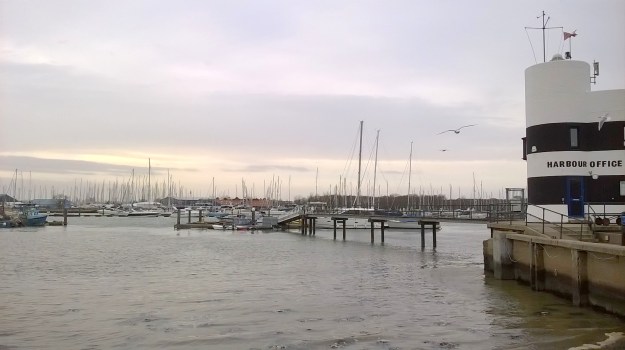 The harbour and yacht marina at Warsash, on the Hamble River, Hampshire, near where I grew up.